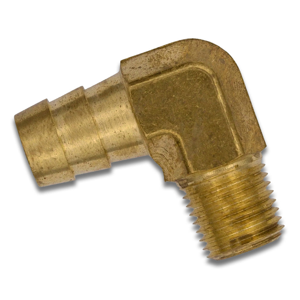 1/4 NPT x 1/2 Barb 90-Degree