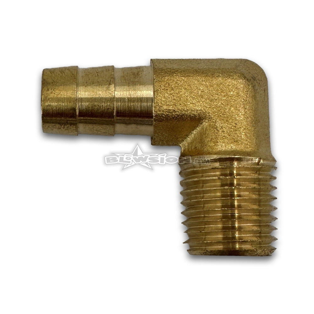 1/4 NPT x 3/8 Barb 90-Degree Elbow