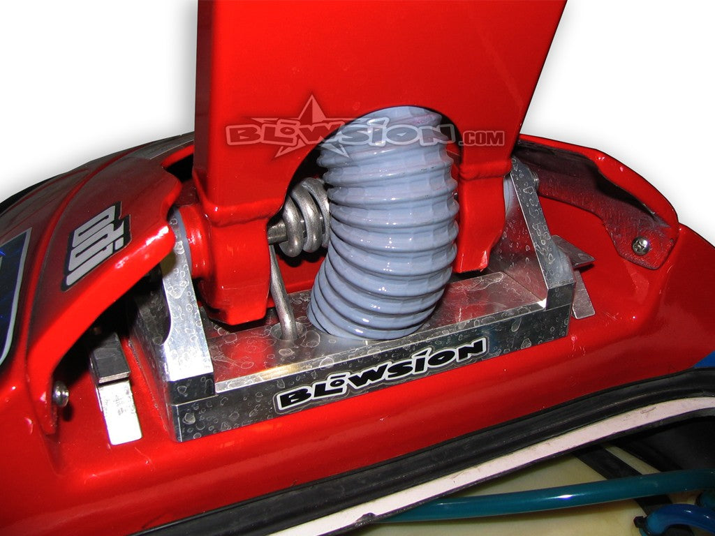 Blowsion Lowered Pole Bracket - Single Hole (Installed)