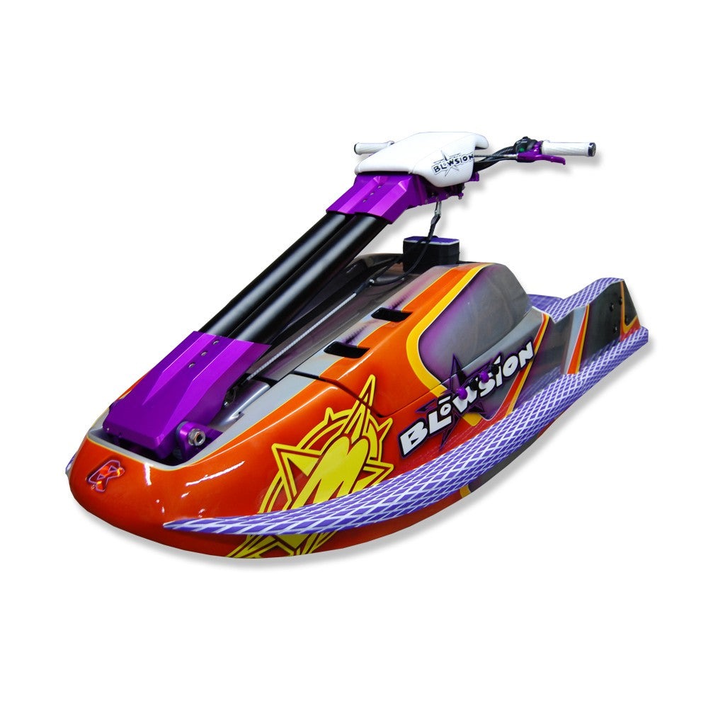 RRP Billet Aluminum Handlepole - Custom Purple Installed on Rickter