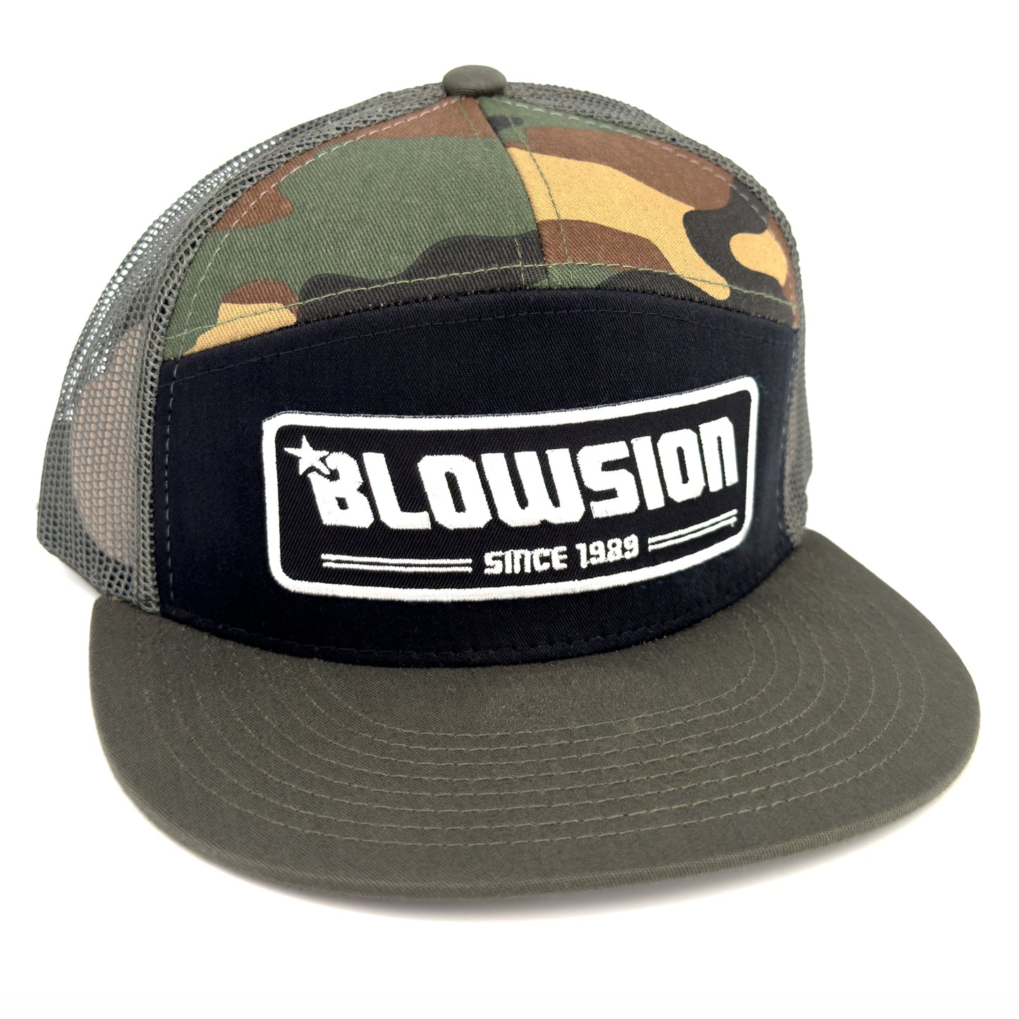 Blowsion Snapback Since89 Hat - Camo/Black