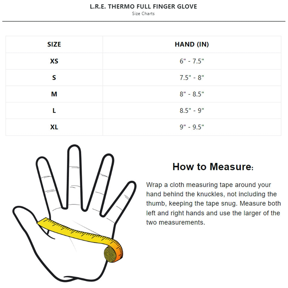 Jet Pilot LRE Thermo Glove Black - JP22304