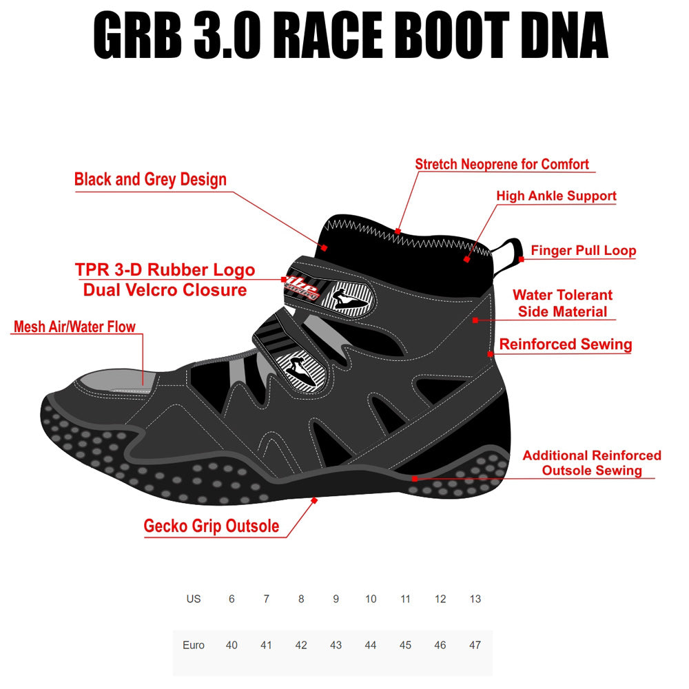 JETTRIBE GRB 3.0 PWC JETSKI RACE BOOT - JTG 17496
