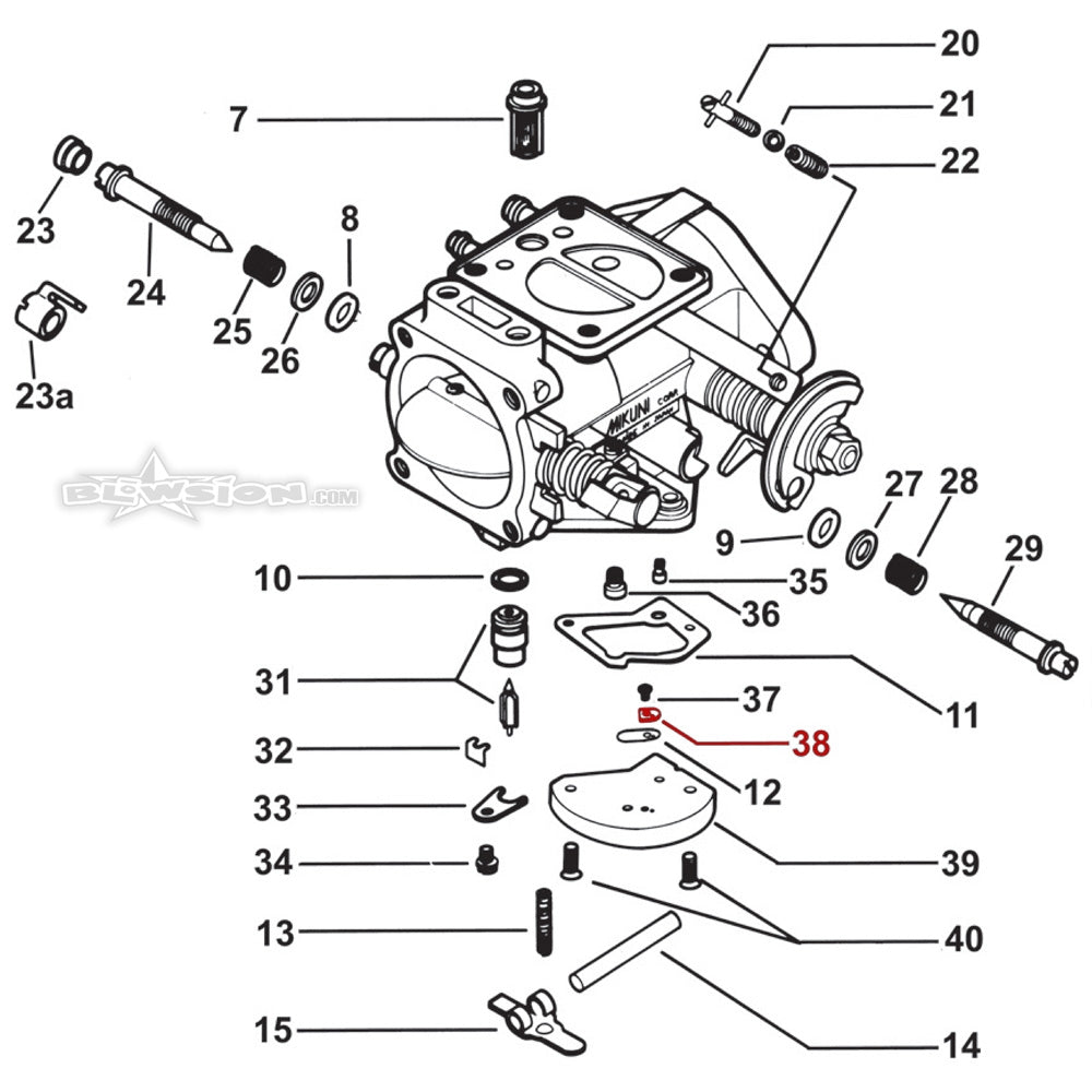 Mikuni Valve Plate - BN34/108-GG