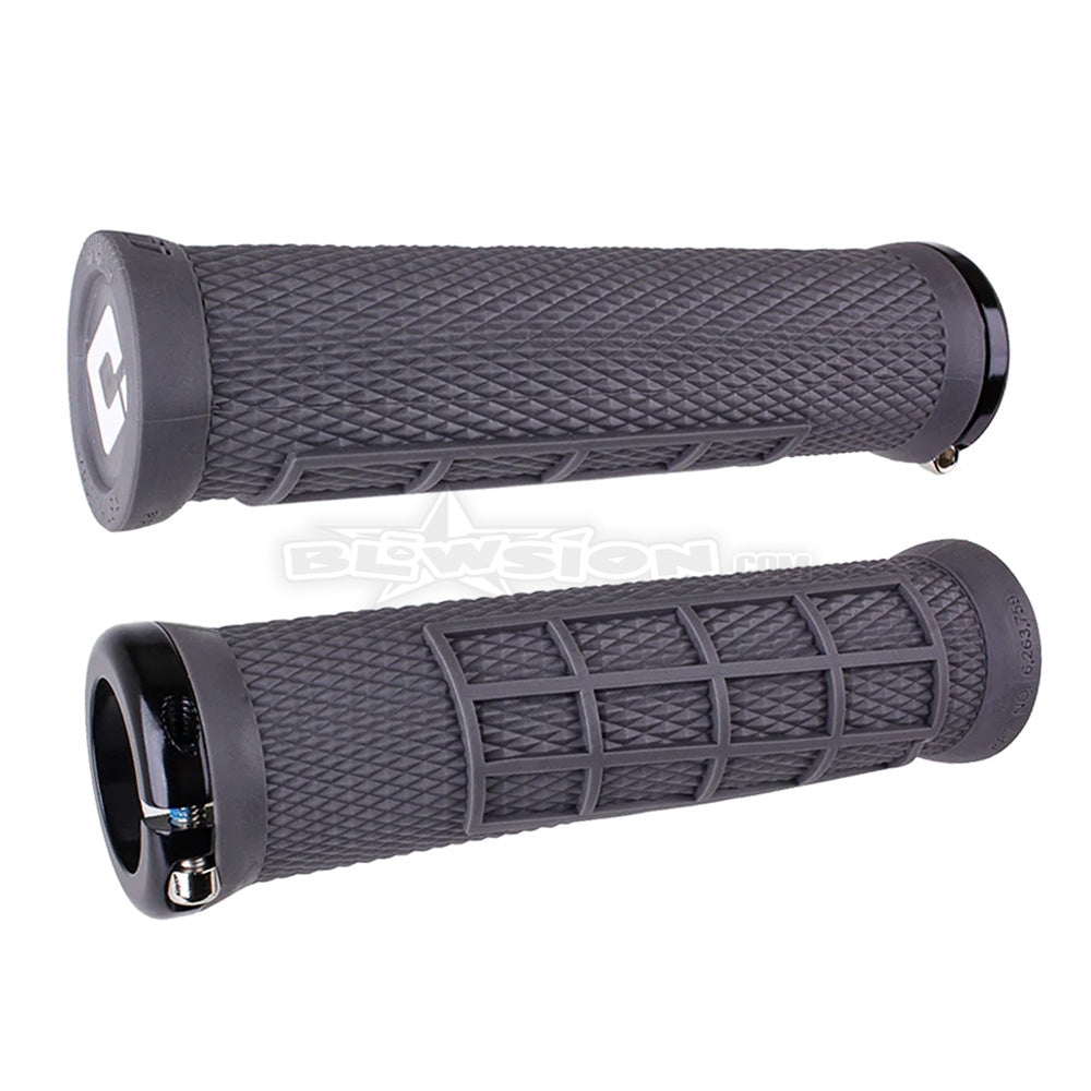ODI Elite Flow Lock-On Grip Set V2.1 Grey (130mm)