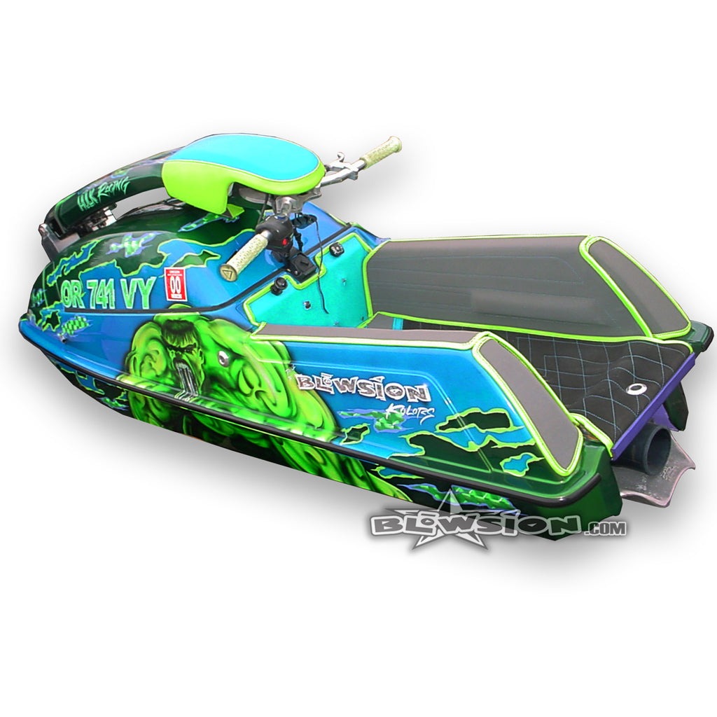 Blowsion Side Molding - 5/8 inch - Black (Installed on Yamaha FX1)