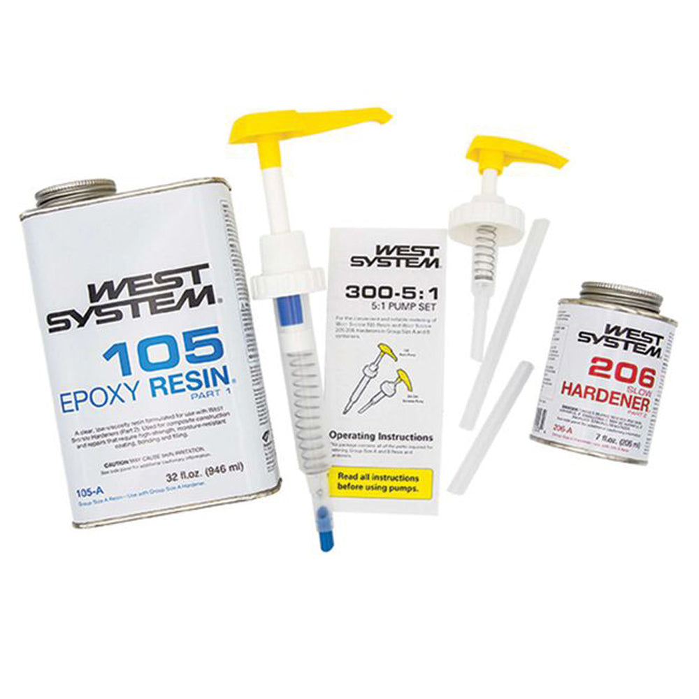 West System Epoxy Resin Kit 105-A/206-A