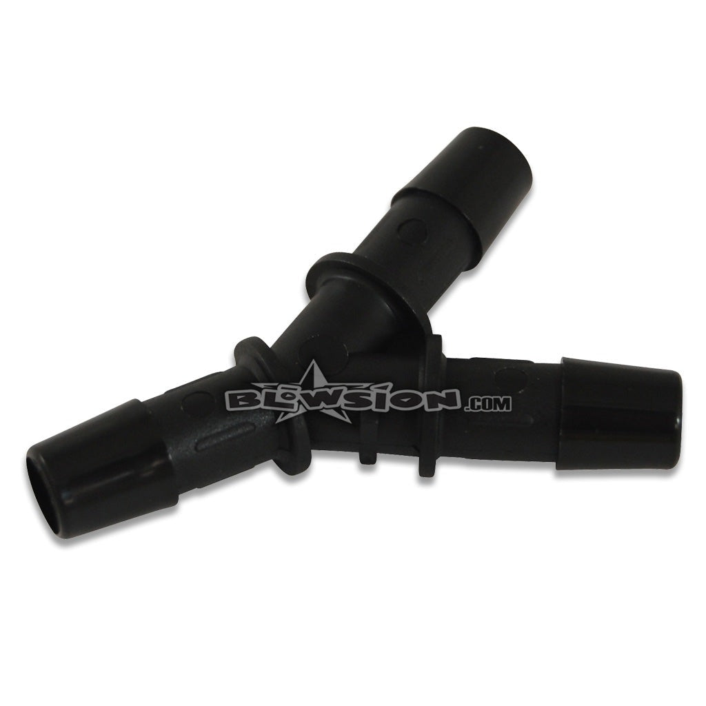 Y Fitting 3/8" Barbed - Black