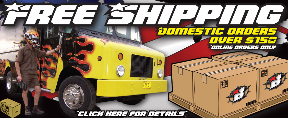 Free Domestic Shipping for orders over $150.00