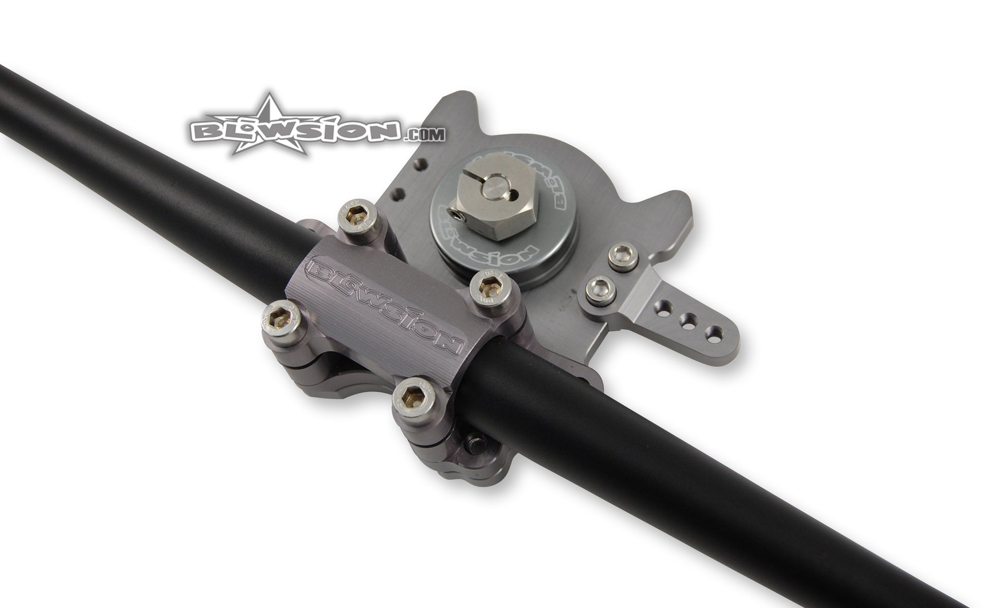 Blowsion Steering System 1-1/8" Fat - Anodized Gun-Metal (fat straight bars sold separately)