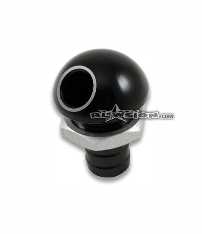 Bilge Fitting 45-Degree - Anodized Black