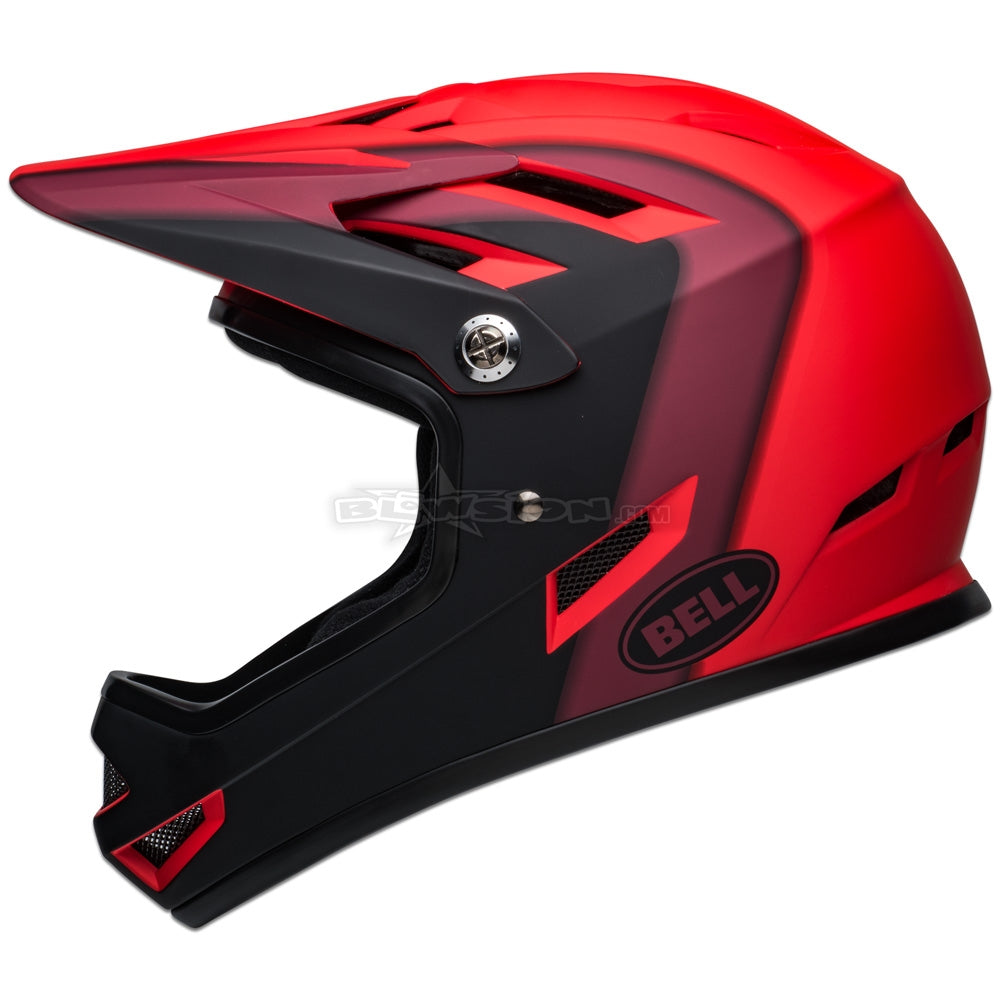 Bell Sanction Helmet - Presences Matte Red / Black