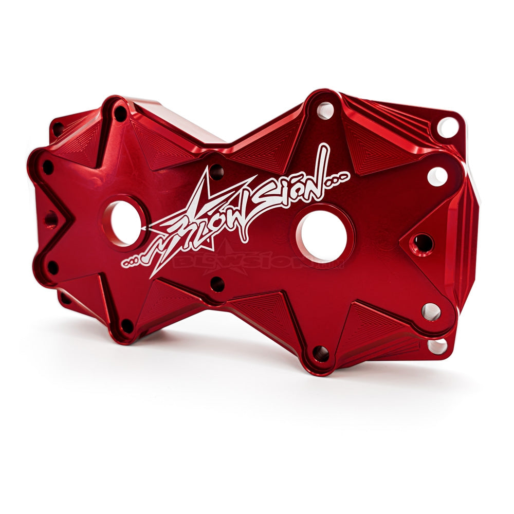 Blowsion 1-Piece Cylinder Head - Yamaha - Anodized Red
