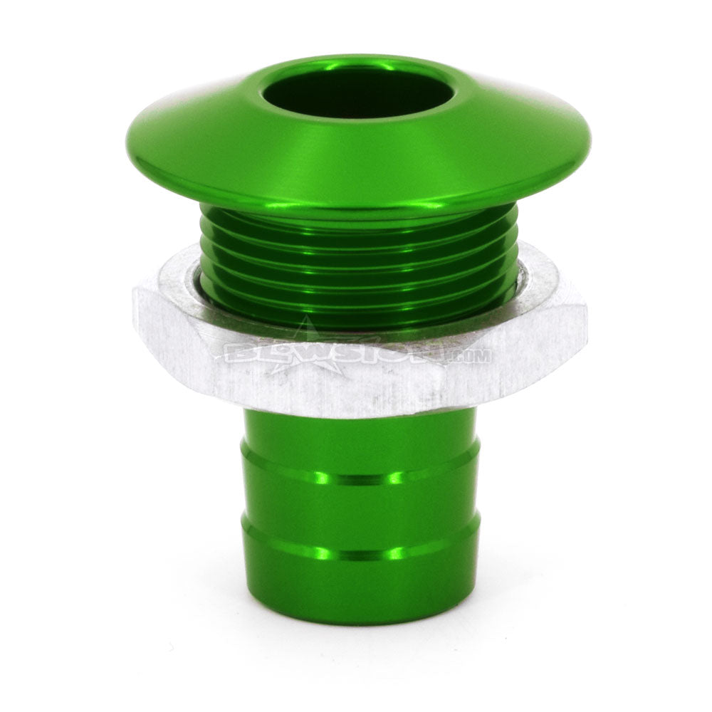 Bilge Fitting Straight - Anodized Green