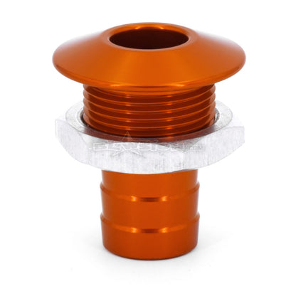 Bilge Fitting Straight - Anodized Orange