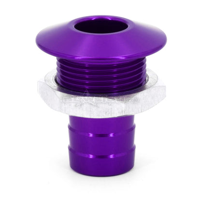 Bilge Fitting Straight - Anodized Purple