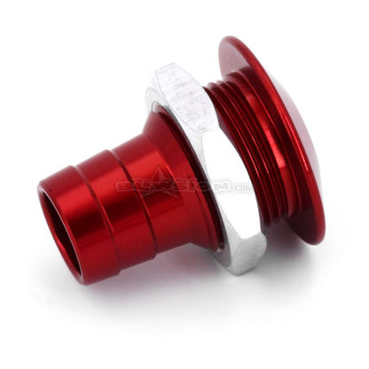 Bilge Fitting Straight - Anodized Red