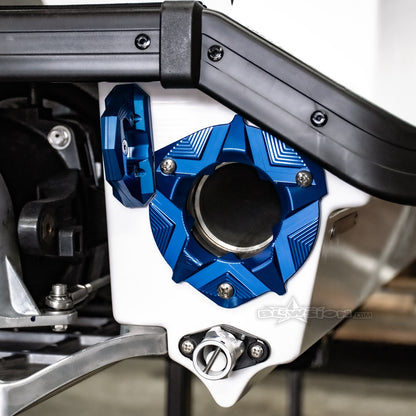 Blowsion Billet Exhaust Nozzle - Yamaha Superjet 2021+ Blue (Installed)