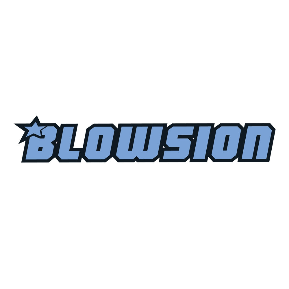 Blowsion Corporate Sticker 8 - Black/Light Blue