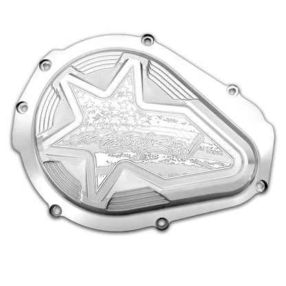 Blowsion Billet Flywheel Cover - Anodized Clear