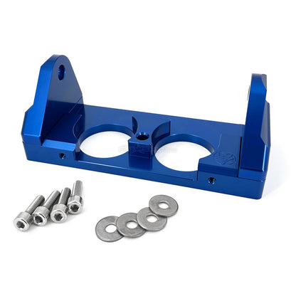 Blowsion Pole Bracket - Dual Hole - Anodized Blue