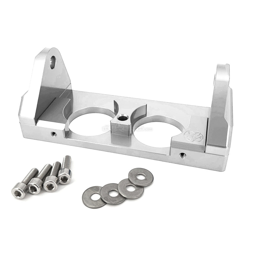 Blowsion Pole Bracket - Dual Hole - Anodized Clear