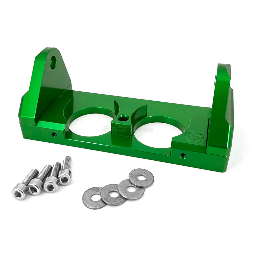 Blowsion Pole Bracket - Dual Hole - Anodized Green