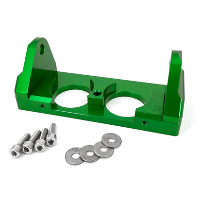 Blowsion Pole Bracket - Dual Hole - Anodized Green