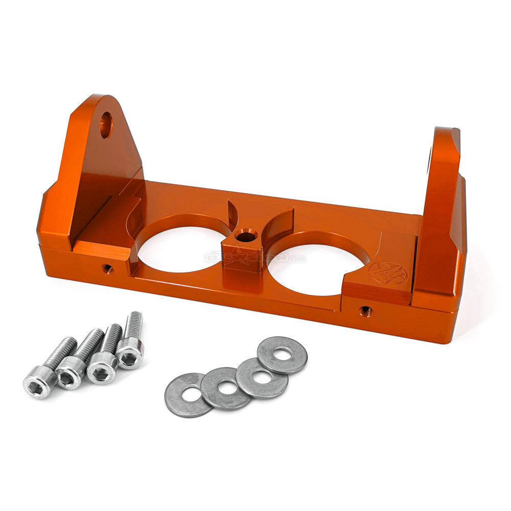 Blowsion Pole Bracket - Dual Hole - Anodized Orange