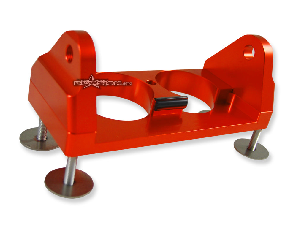 Blowsion Pole Bracket - Dual Hole - Anodized Orange