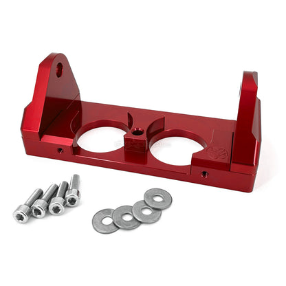 Blowsion Pole Bracket - Dual Hole - Anodized Red