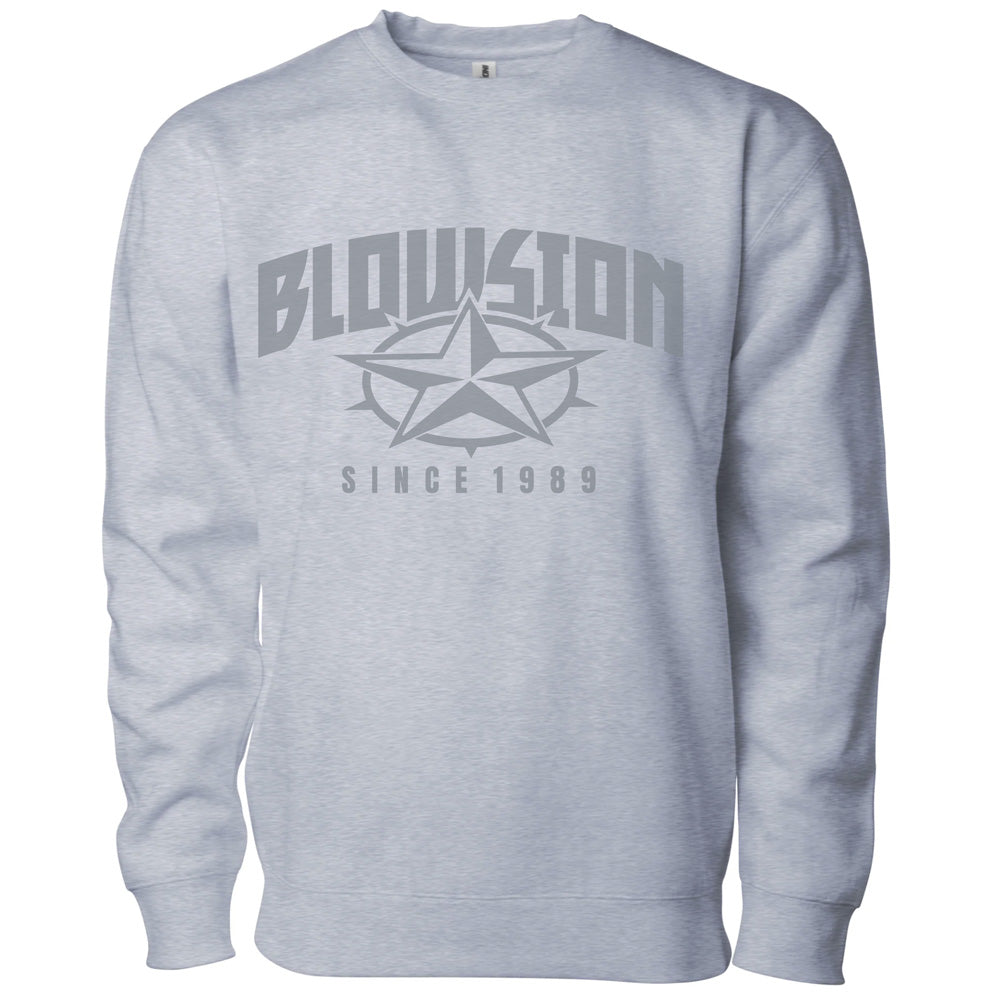 Blowsion Kingman Crew SS Heather Grey