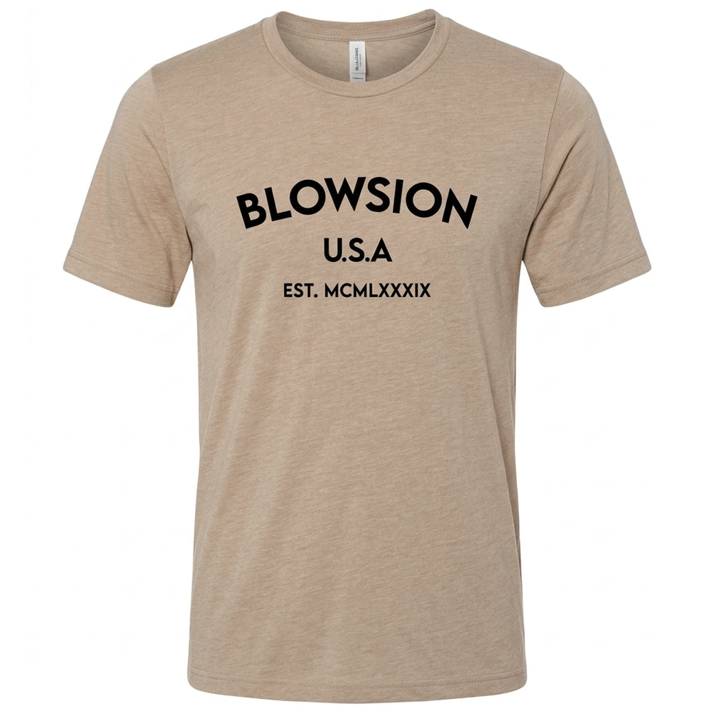 Blowsion Legacy T-Shirt Tan (Front)