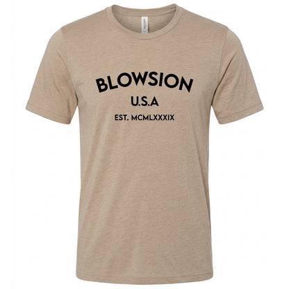 Blowsion Legacy T-Shirt Tan (Front)