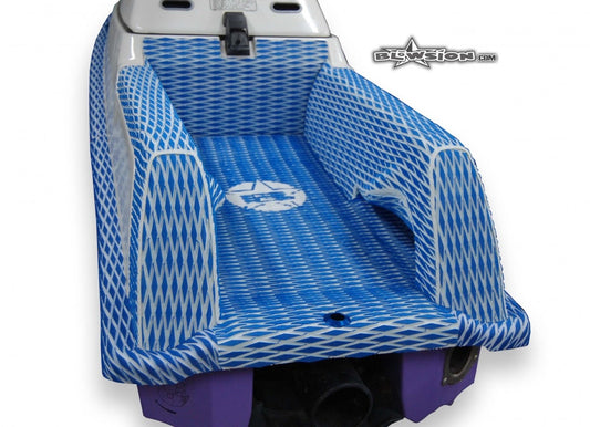 Yamaha FX1 with Diggers - Color: Dual Layer Diamond - Royal Blue/White - White Logo