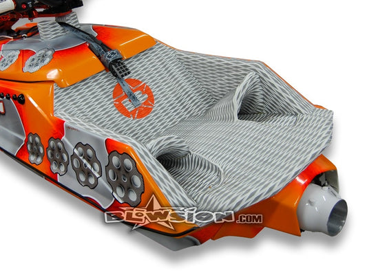 Mat Kit - Revolver Hull - Dual Layer Diamond - Grey/White - Orange Logo