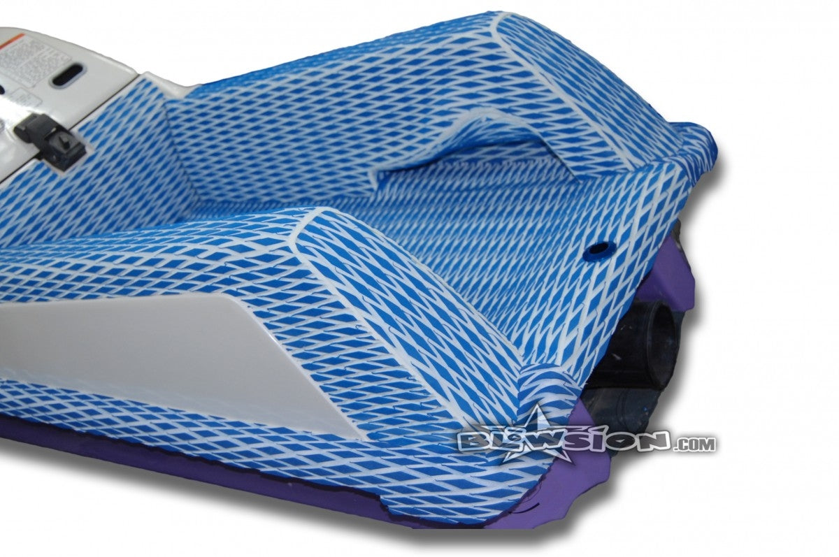 Yamaha FX1 with Diggers - Color: Dual Layer Diamond - Royal Blue/White - White Logo