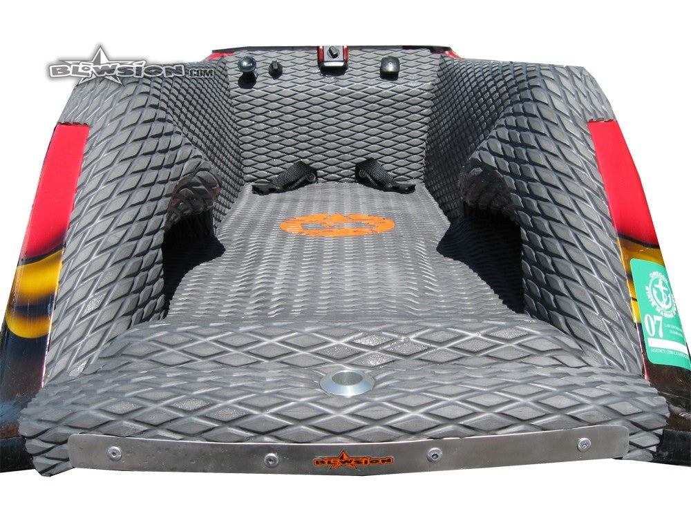 96+ Superjet with Diggers - Color: Grey Diamond Molded/Orange Logo