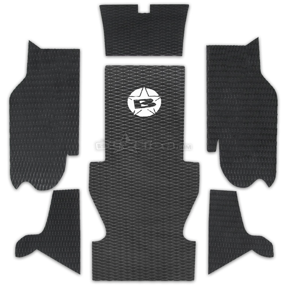 96+ Superjet with Kickers - Color: Black Diamond - White Logo