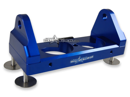 Blowsion Pole Bracket - Dual Hole - Anodized Blue