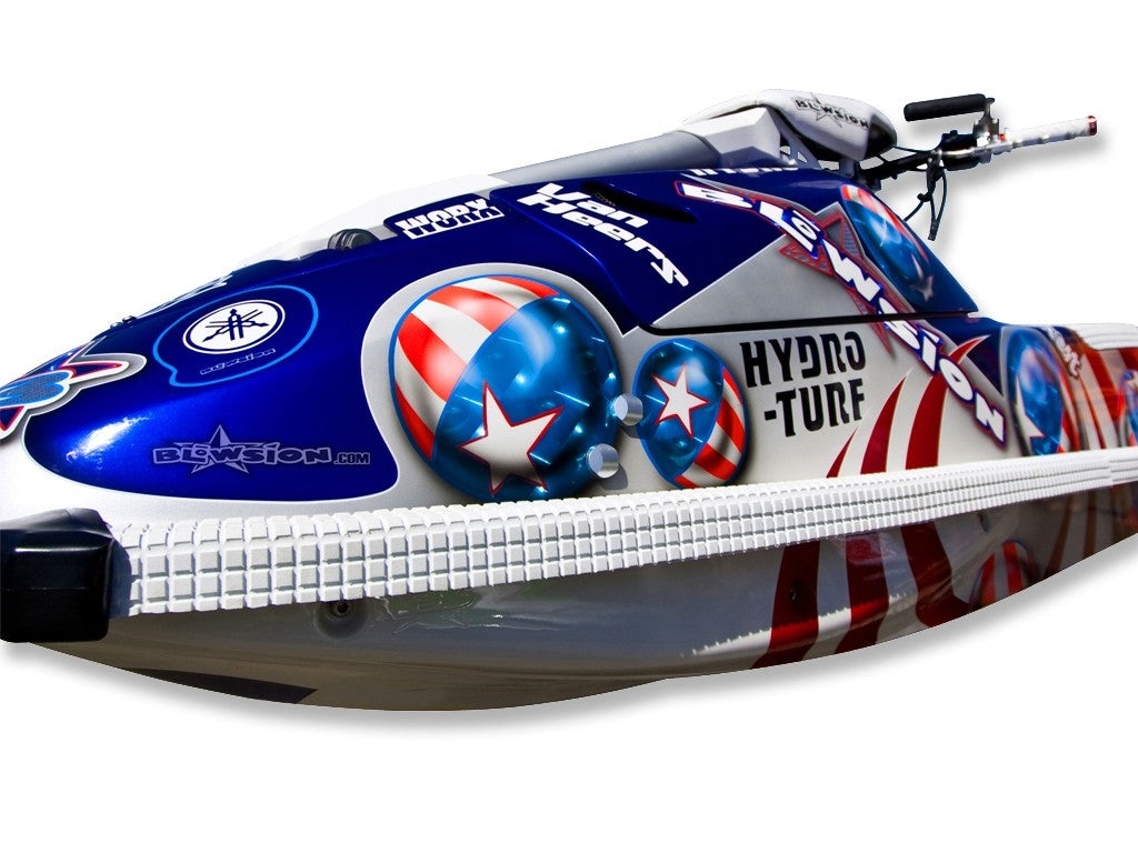 Side Rail Turf Kit - Superjet - White Waffle