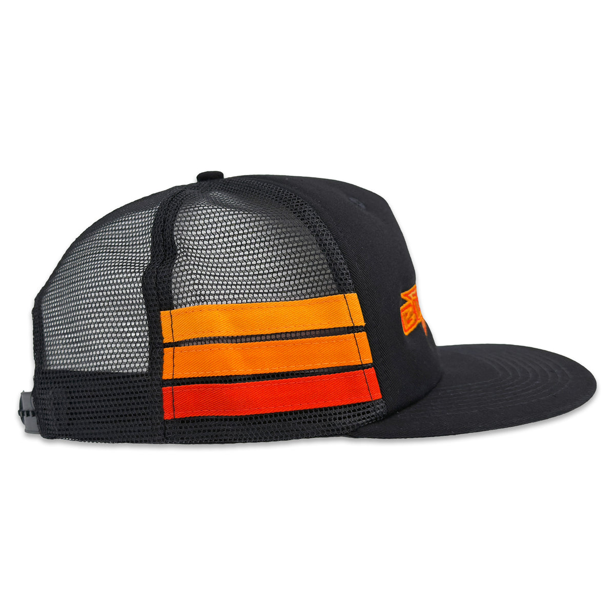 Blowsion Snapback B-Star Hat - Black Stripes
