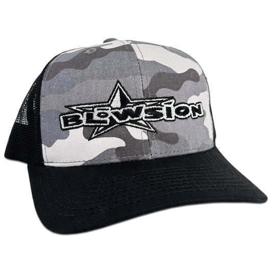 Blowsion Snapback B-Star Hat - Urban Camo/Black