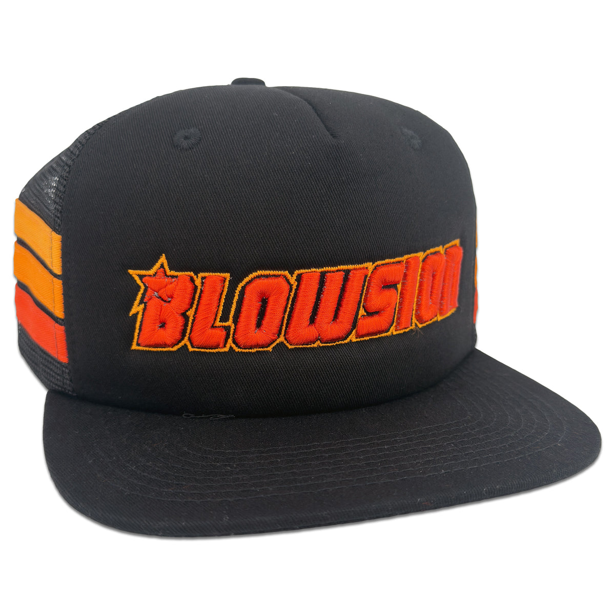 Blowsion Snapback Corporate Hat - Black Stripes