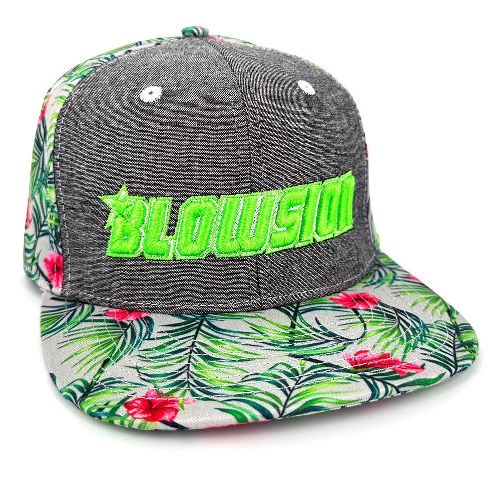 Blowsion Snapback Corporate Hat - Denim/Floral