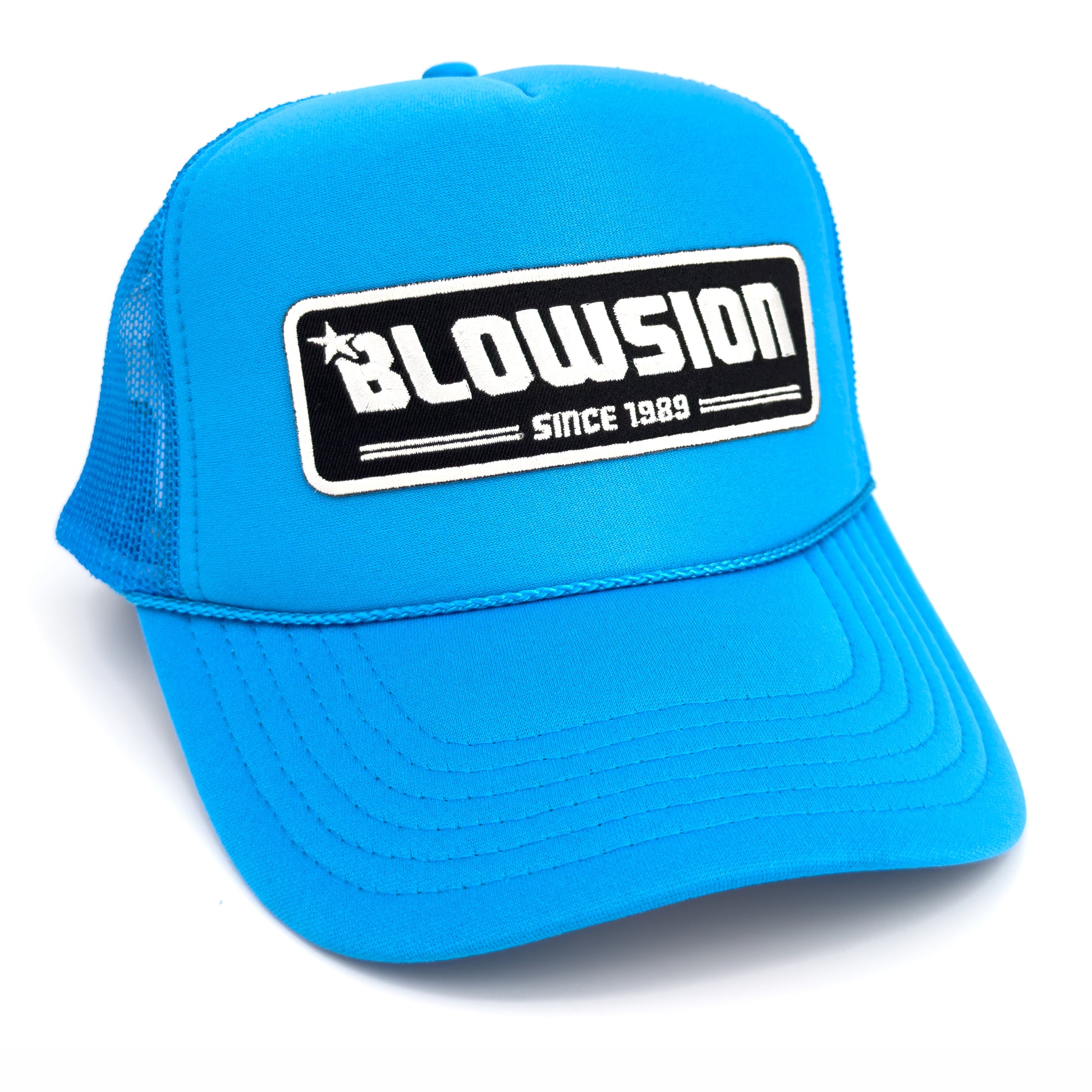 Blowsion Snapback Since89 Hat - Neon Blue Foam