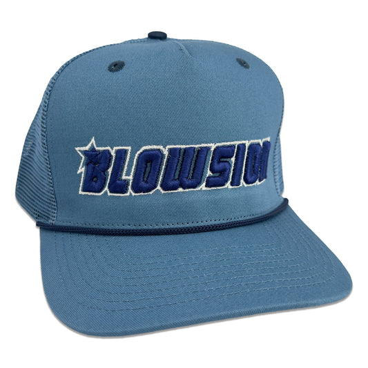 Blowsion Snapback Mesh Hat - Steel Blue