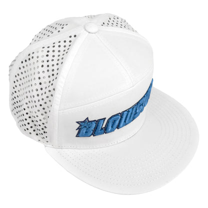 Blowsion Snapback Performance Hat - White/Blue