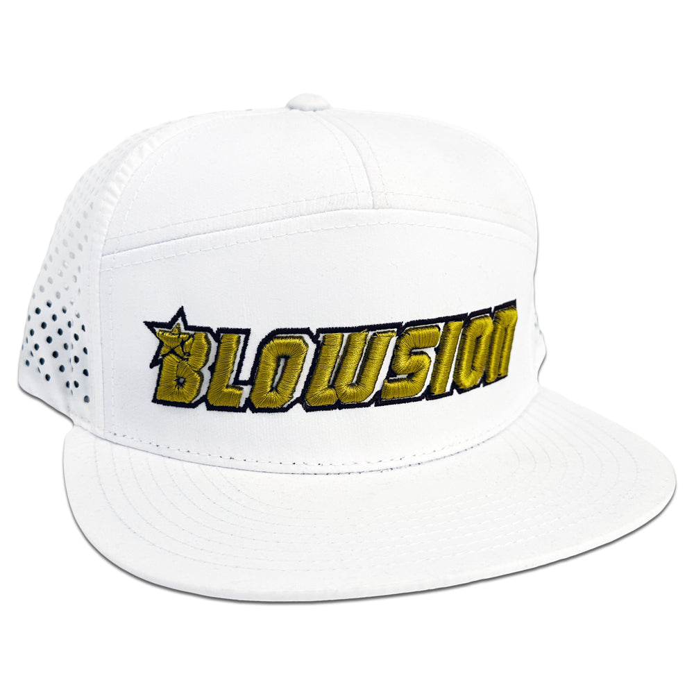 Blowsion Snapback Performance Hat - White
