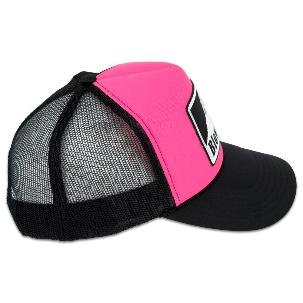 Blowsion Snapback Heater Hat - Black/Neon Pink
